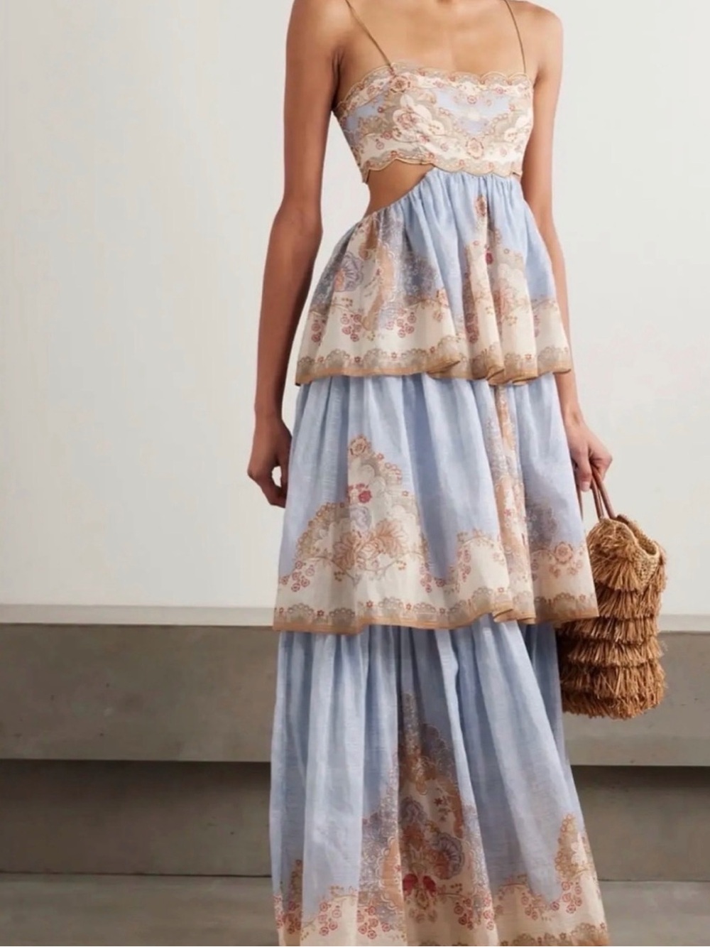 Renting on Pickle Zimmermann Daylight Tiered Maxi Dress
